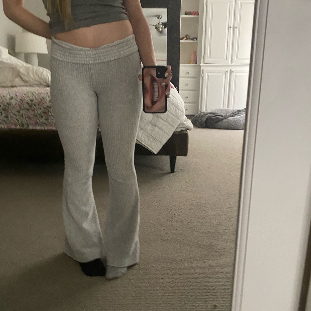 Aerie offline ribbed flare leggings